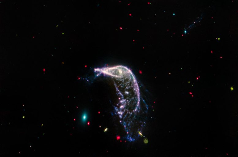 Interacting galaxies Orb 142 (Web MIRI image)