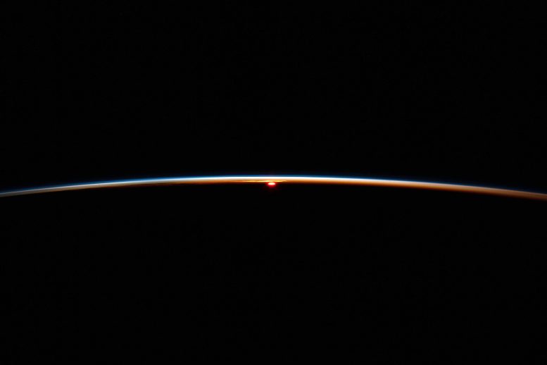 International Space Station Flies Into Orbital Sunset