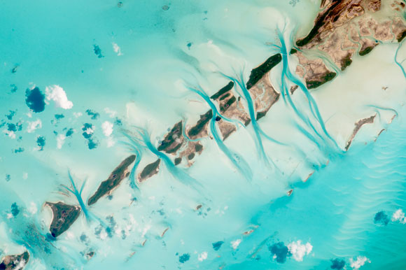 International Space Station Image of Great Exuma Island Bahamas