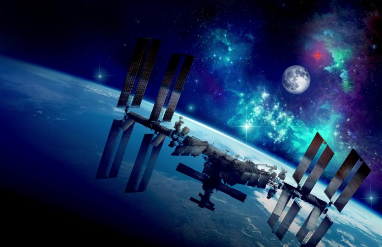 International Space Station Moon Mars Artist's Concept