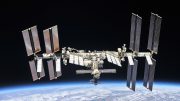 International Space Station Orbiting Earth