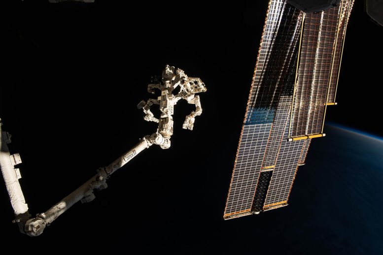 International Space Station Soars Into an Orbital Sunset