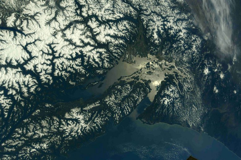 International Space Station Views Mount Rainier