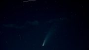 International Space Station and Comet NEOWISE