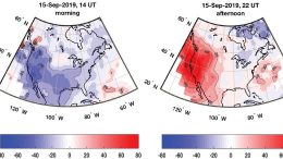 Ionospheric Anomalies Over North America 2019