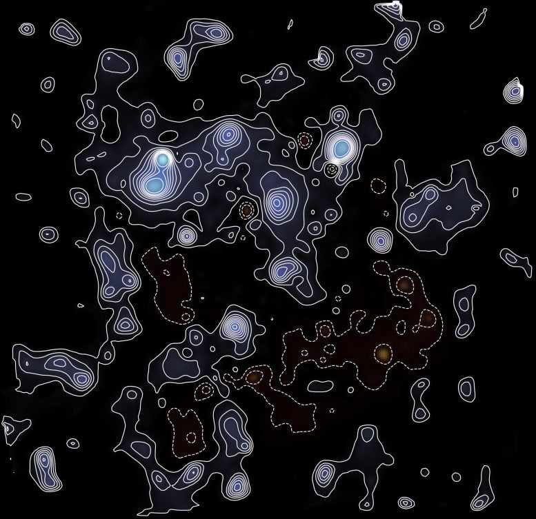 James Webb Dark Matter Map Contours