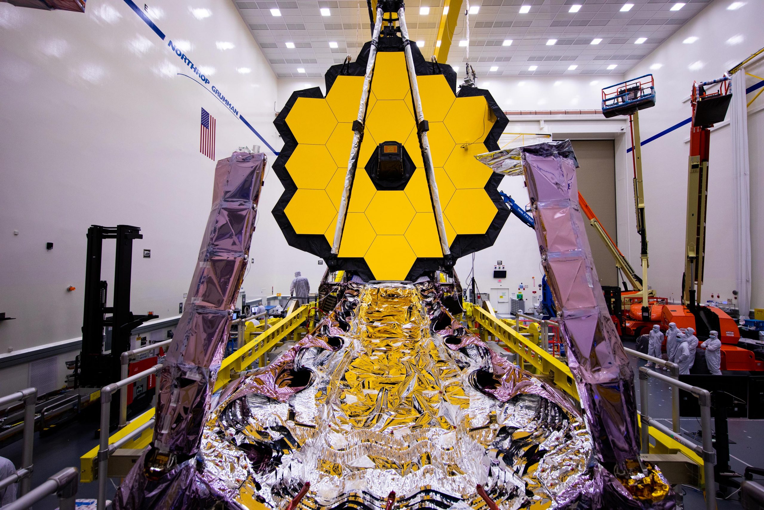 NASA s Webb Telescope Packs Its Tennis Court Sized Sunshield For A NASA s Webb Telescope Packs Its Tennis Court Sized Sunshield For A