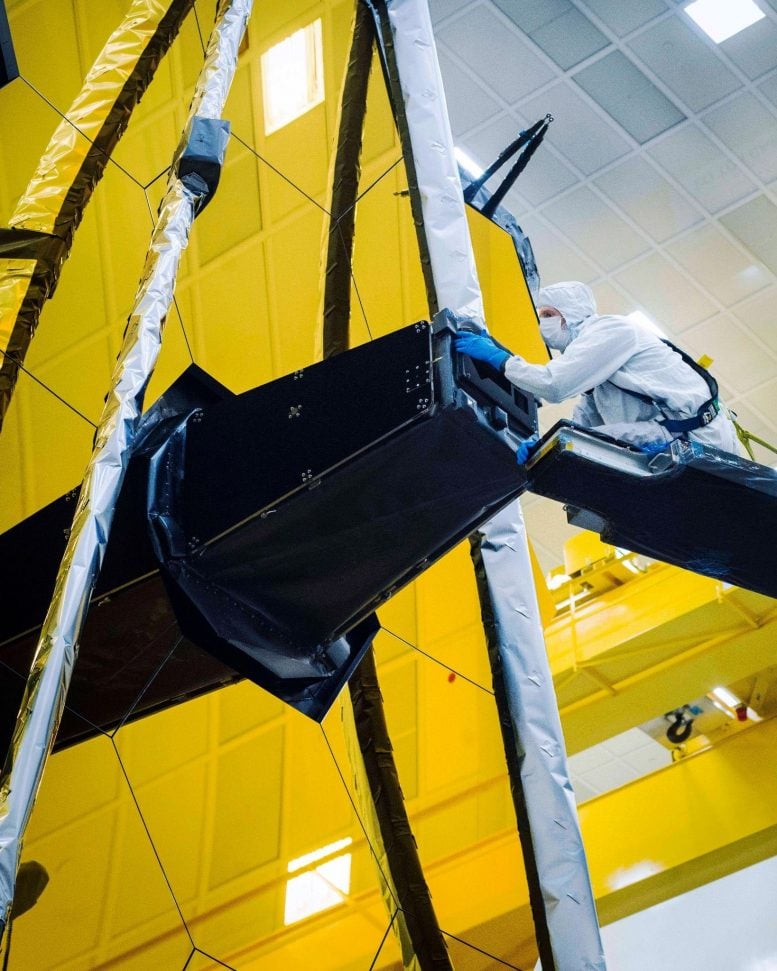 James Webb Space Telescope Lens Cap Removal