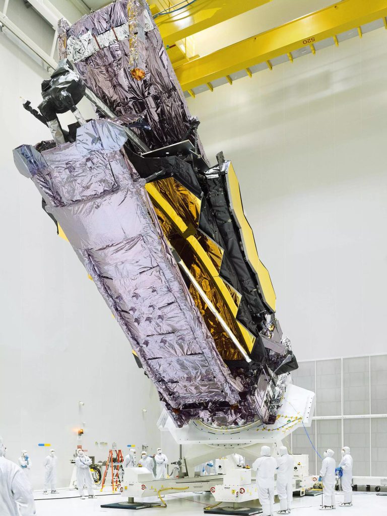 James Webb Space Telescope Origami in Space
