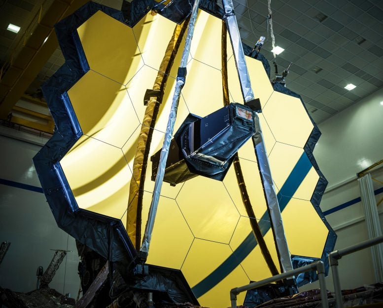 James Webb Space Telescope Primary Mirror Fully Deployed