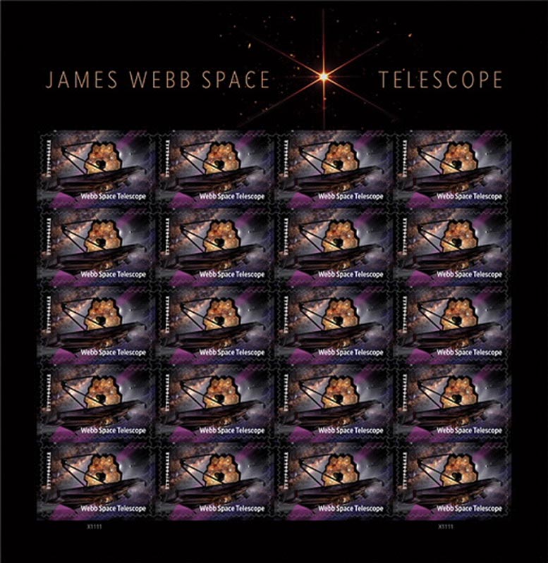 James Webb Space Telescope Stamps