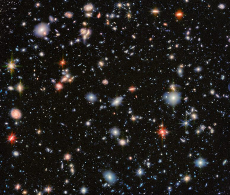 James Webb View of the Hubble Ultra Deep Field
