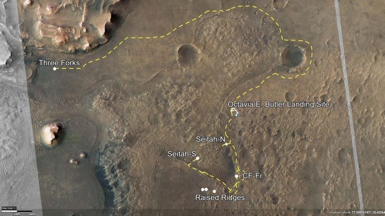Campania JIZERO Crater urmărește prima perseverență științifică