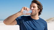 Jogger Drinking Water