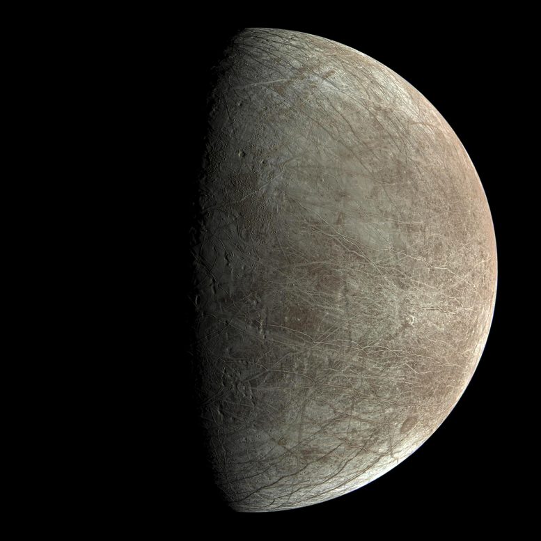Jovian Moon Europa JunoCam