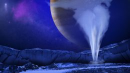 Jovian Moon Europa Plume of Water Vapor