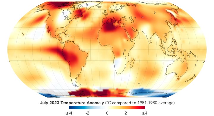 July 2023 Temperature Anomaly Annotated