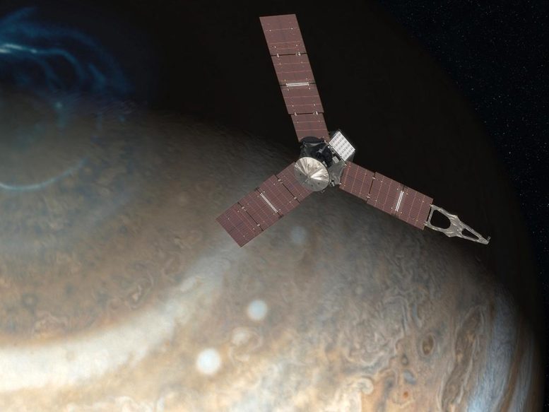 Juno Above Jupiter’s Pole