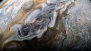 Juno Image of a Dark and Stormy Jupiter