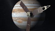Juno Spacecraft in Orbit Around Jupiter