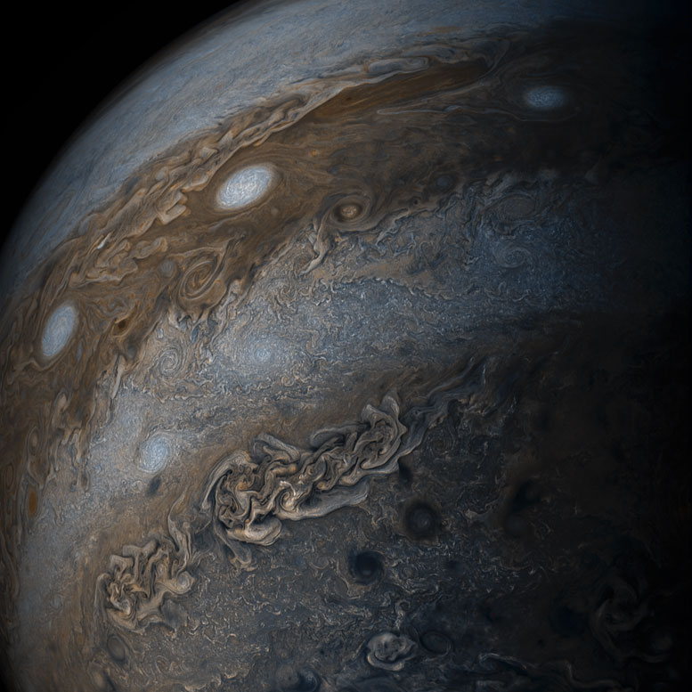 Juno Views Jupiter’s Bands of Clouds