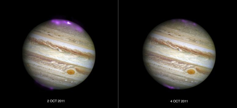 Jupiter’s Northern Lights