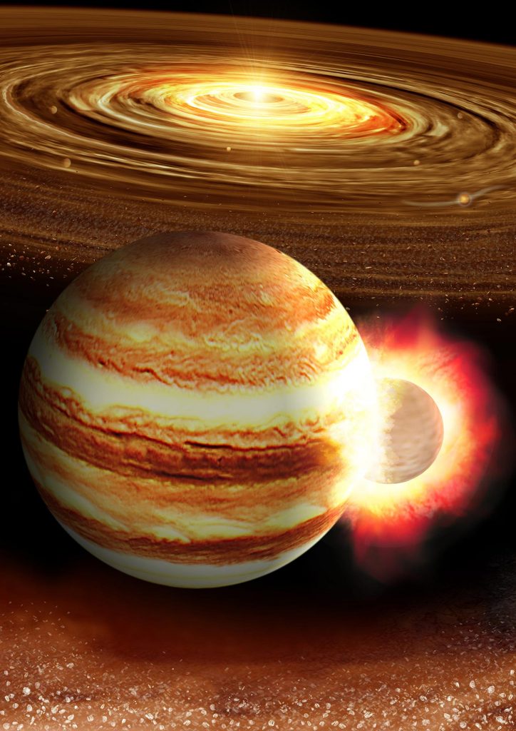 Jupiter Collision Illustration