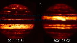 Jupiter May 2001 and December 2011