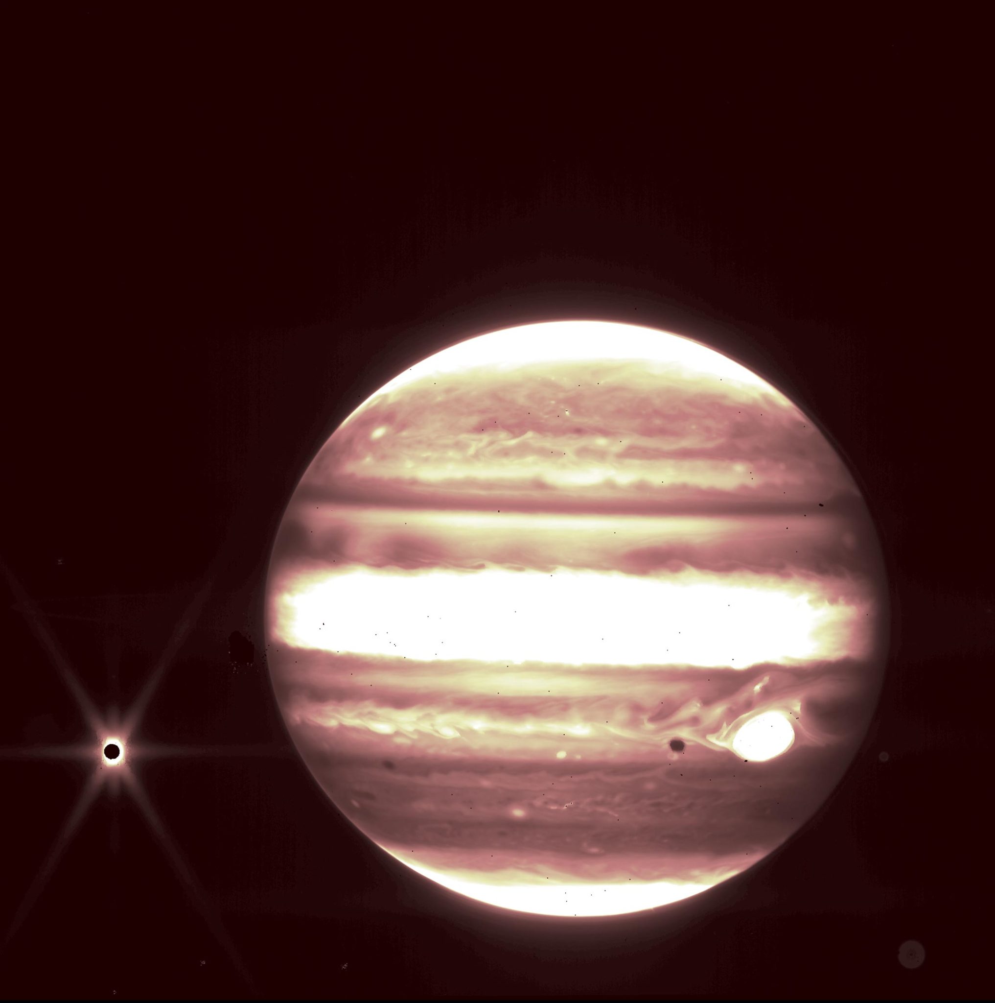El Telescopio Espacial James Webb captura a Júpiter en su vista infrarroja