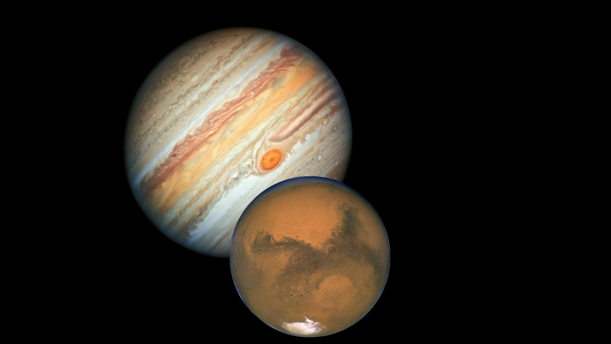 Меркурий и Юпитер