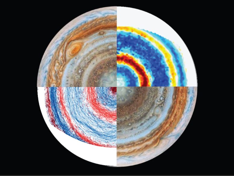 Jupiter’S South Pole And Lab Results From A New Model Of Jupiter's Winds