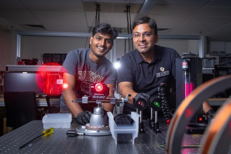 Kalyan Tirumalasetty (Left) and Aakash Sahai Work on Their Quantum Technology