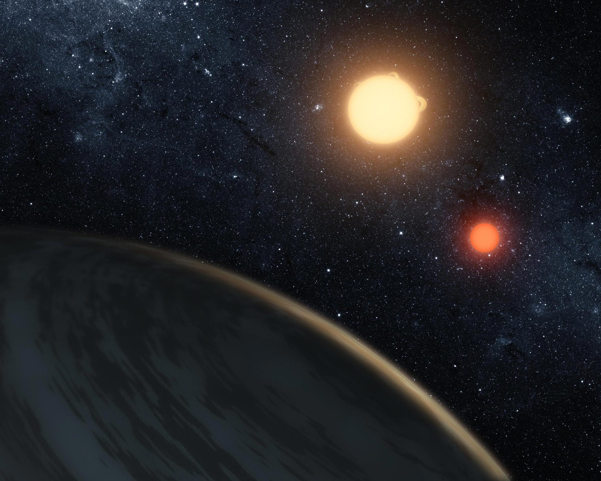 Photo of Astronómovia identifikujú planétu v reálnom živote s dvoma slnkami – ako „Tatooine“ z Hviezdnych vojen