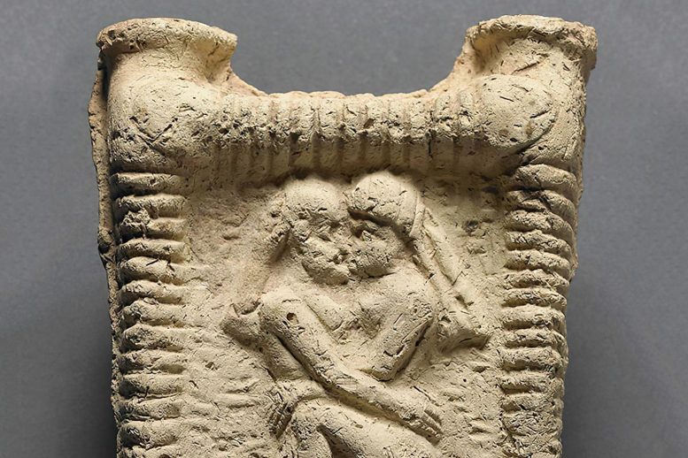 Kissing Babylonian Clay Model