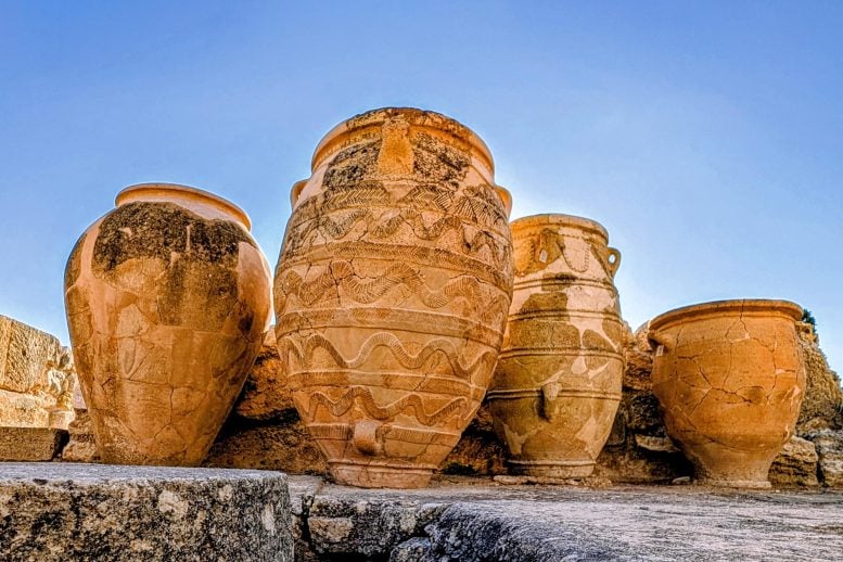 Knossos Palace Pottery Artifacts