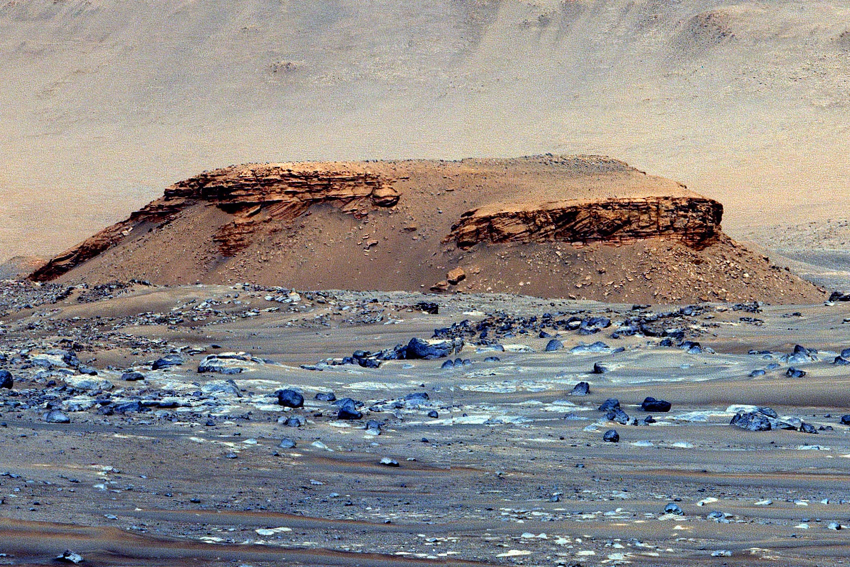 NASA의 Perseverance 탐사선은 화성 분화구 암석에서 가능한 유기 화합물을 감지합니다.