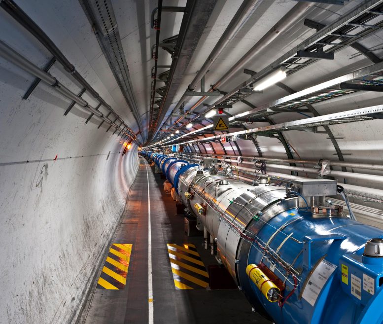 LHC Tunnel in Sector 3-4