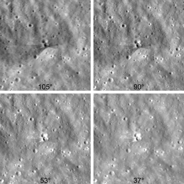 LRO Reveals Fresh Falcon 9 Impact Crater From Multiple Angles
