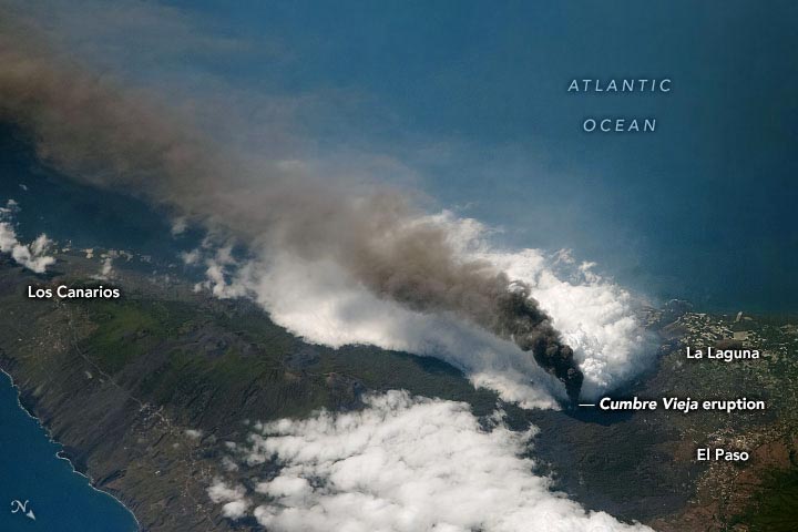 La Palma Eruption October 2021 Annotated