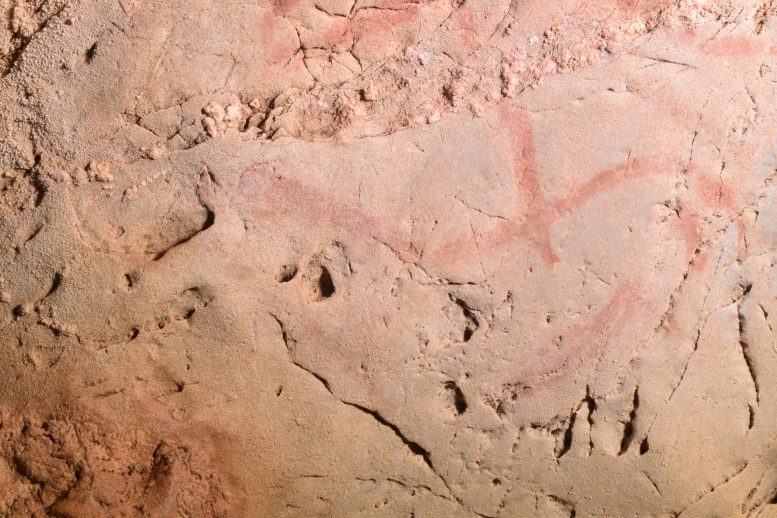 Pintura paleolítica de um cavalo da caverna de La Pasiega
