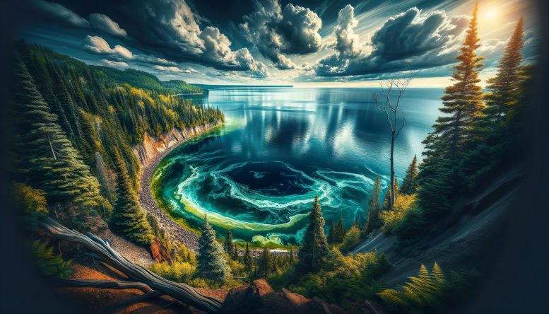 Lake Superior Sulfur Cycle Illustration