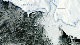 Land Glacier Antarctica