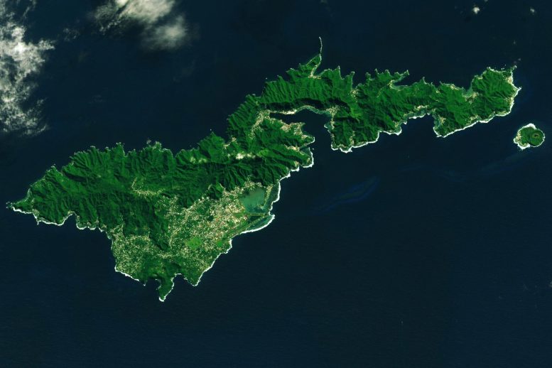 Landsat Image of American Samoa’s Tutuila Island