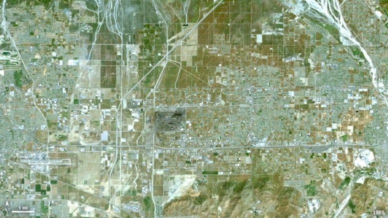 Landsat Ontario California 1985