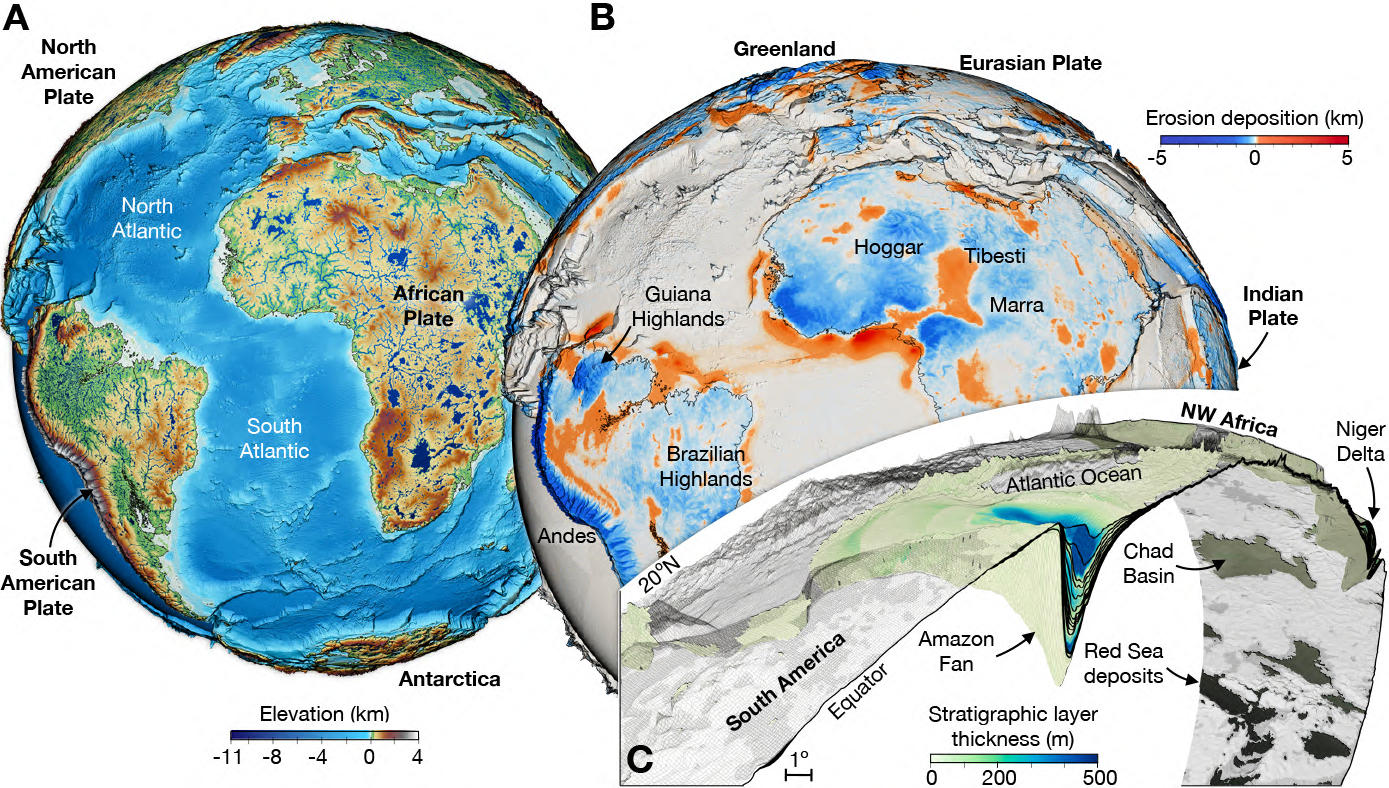 Landschaftsentwicklung in den letzten 100 Millionen Jahren