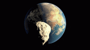 Large Near Earth Asteroid Illustration