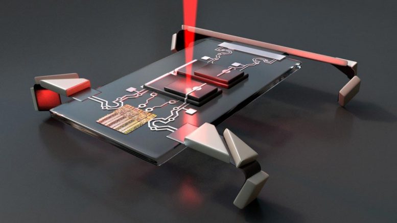 Laser Micro Robot Walk