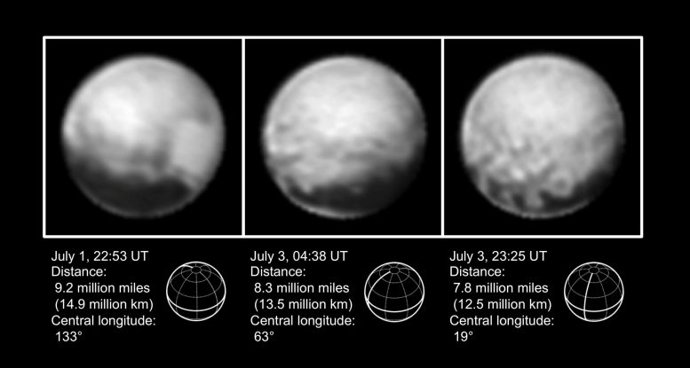 Latest Images of Pluto from New Horizons Spacecraft