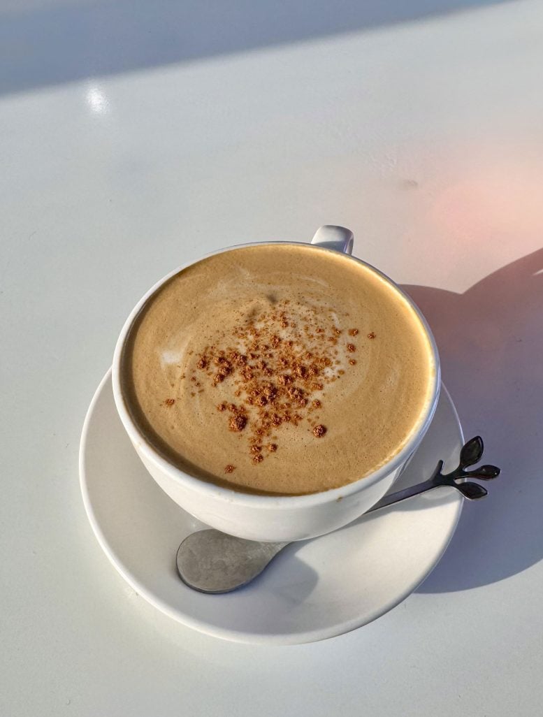 Latte on a Plate