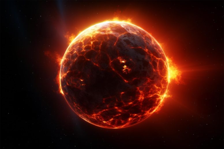 Lava World Exoplanet Art Concept